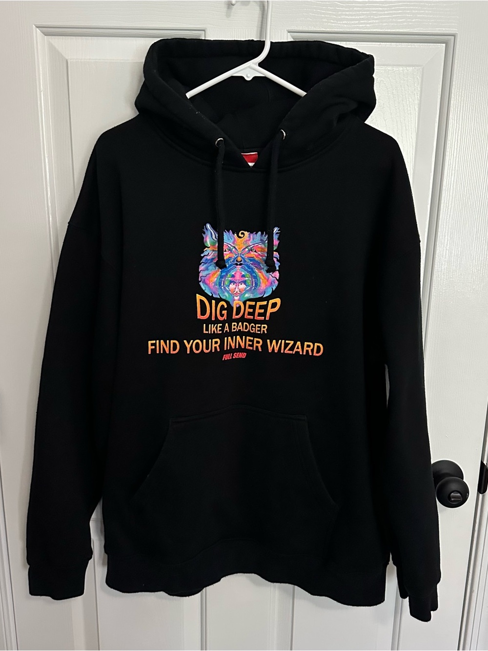 Full Send Men’s Hoodie Black - Size XL